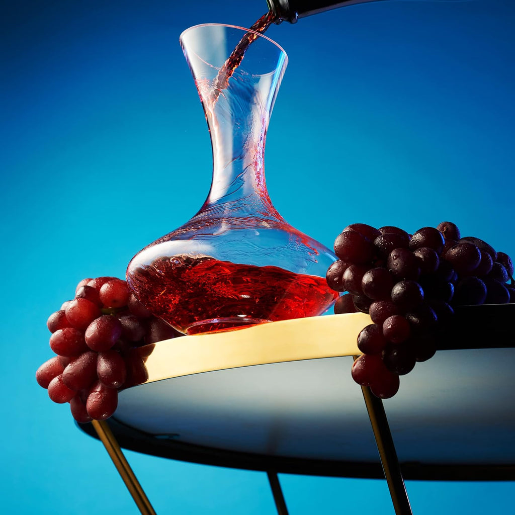 Wine Decanter Carafe, Hand Blown Wine Decanter Aerator - Wine Gifts