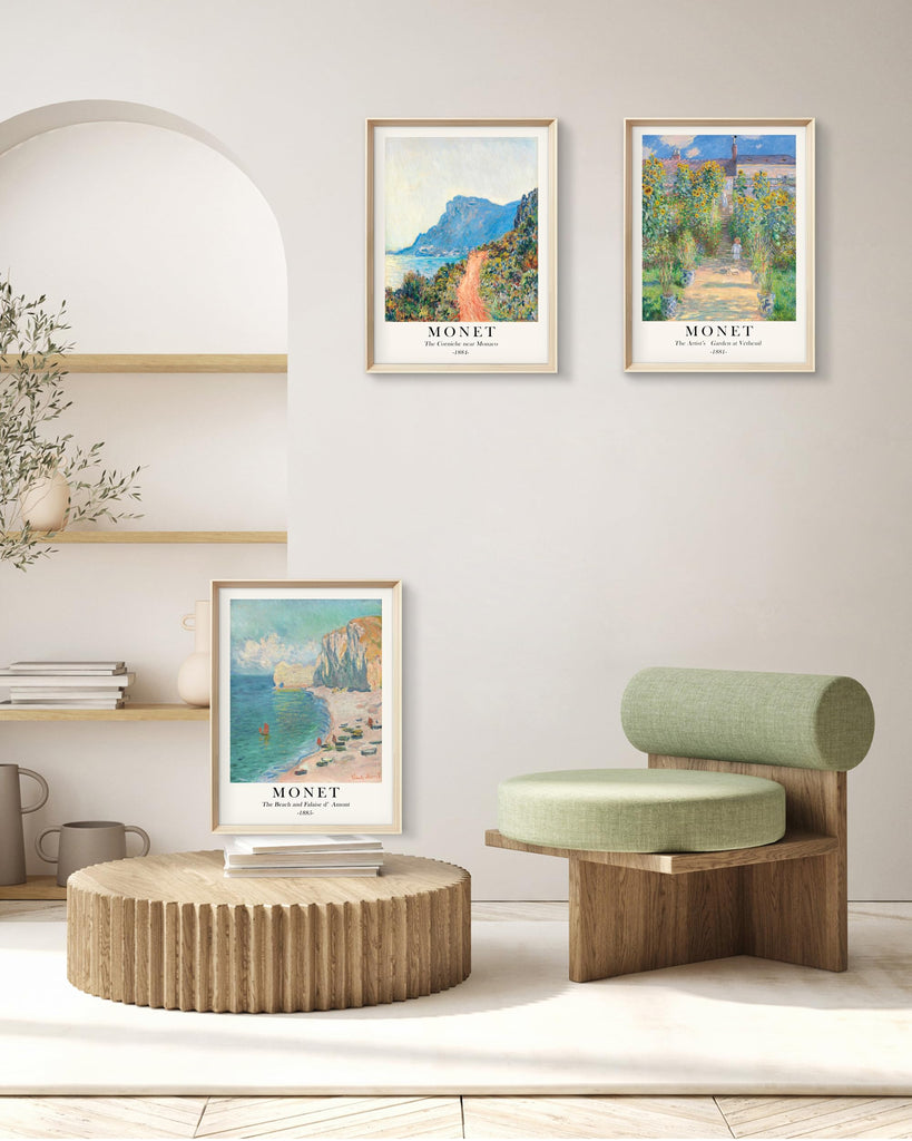 Framed Wall Art, Claude Monet Landscape Canvas Prints Set