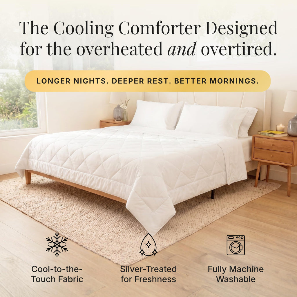 Cooling Comforter - Queen, White