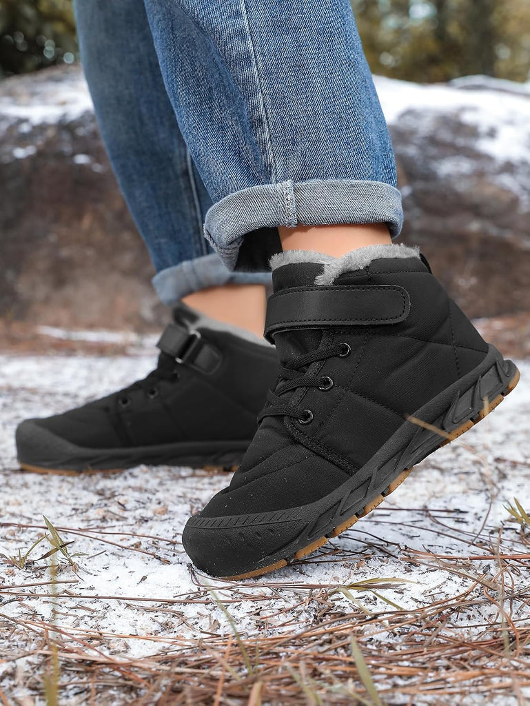 Boys Snow Boots Winter Waterproof Slip Resistant Cold Weather Shoes