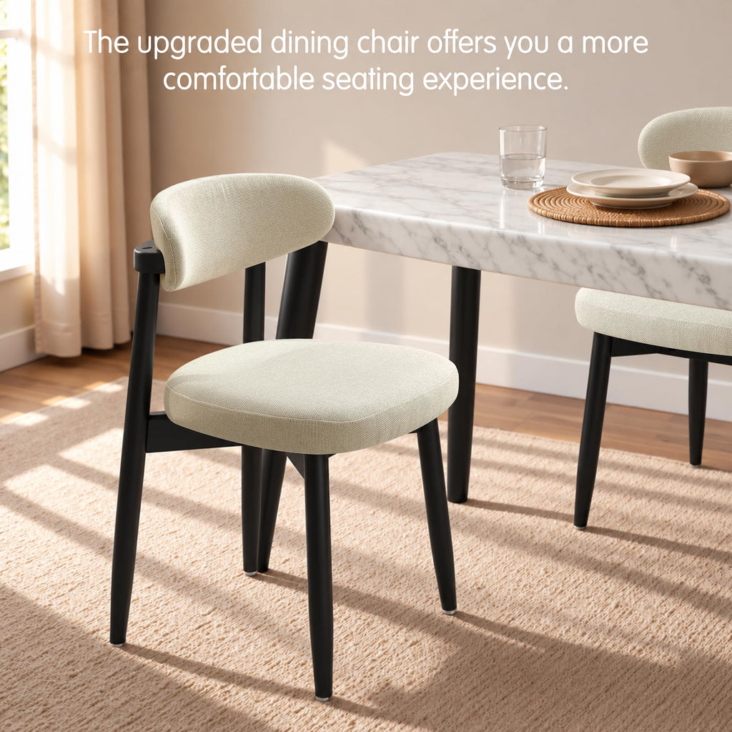 Dining Chairs Set of 8, Upholstered Solid Wood Dining Room Chairs