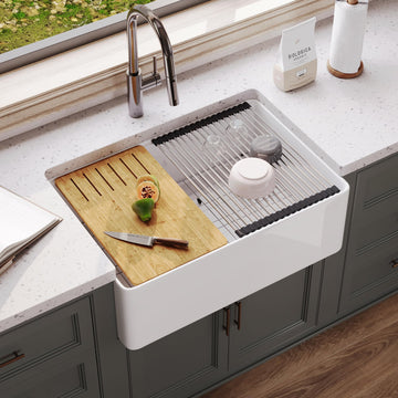 Farmhouse Kitchen Sink Workstation 30 Inch