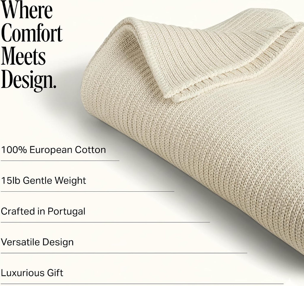 Greenwich Weighted Blanket for Adults 15 lbs, Heavy, 86x47 in