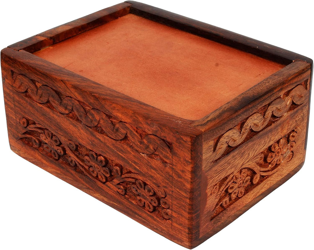 Wooden Pet Memorial Cremation Urns for Ashes Pet Urn Wood Keepsake Paw Box Urns for Cat Dogs Ashes | Cat Memorials