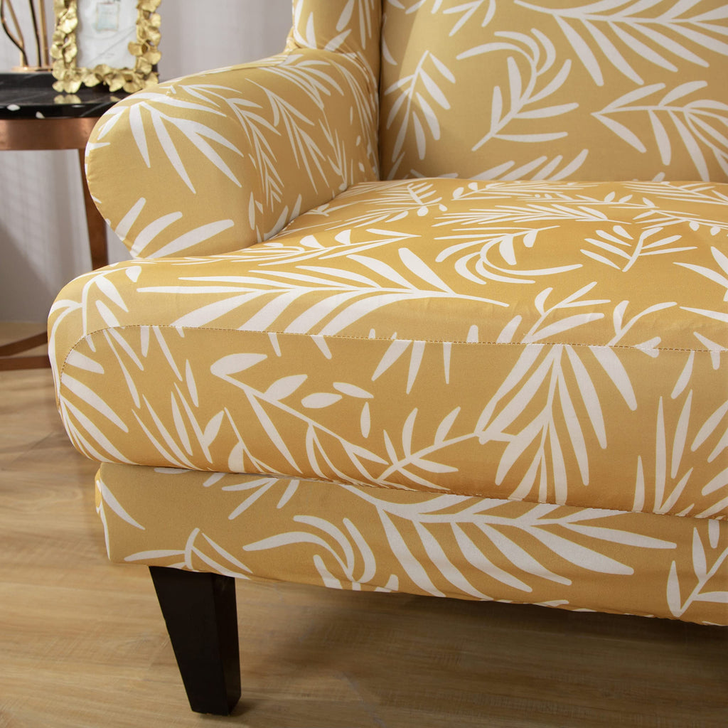 Wingback Chair Slipcover, 2 Piece Stretch Slipcovers with Cushion Cover for Wingback Chairs, Wingback Chair Covers Sofa