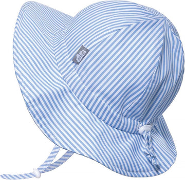 50+ UPF Cotton Sun Hat with Wide Brim for Toddler Girls