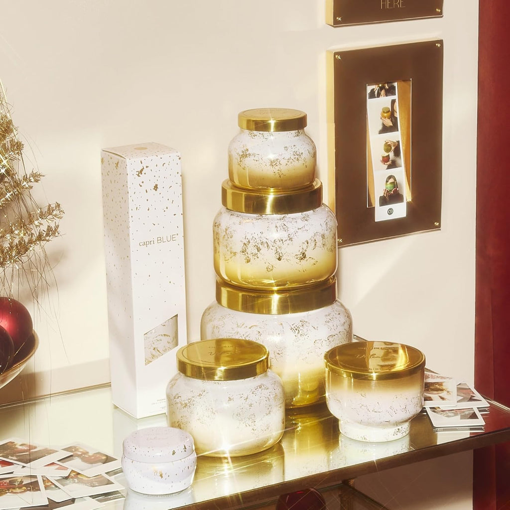 Glimmer Reed Diffuser Set - Includes Diffuser Sticks, Scented Oil, and Decorative Glass Bottle - Home Decor Room
