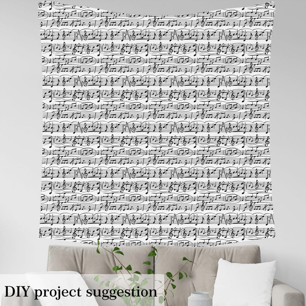Music Musical Fabric By The Yard Decorative