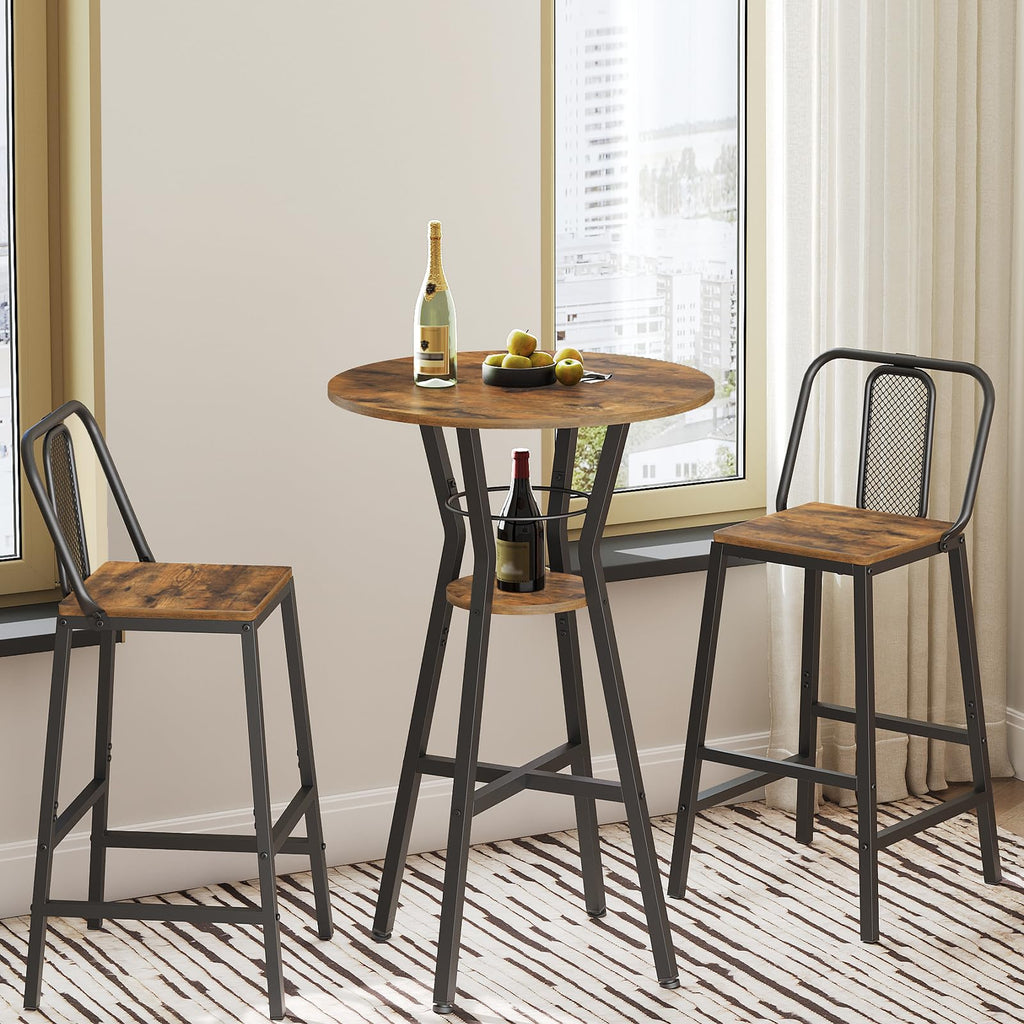 Bar Table, 2-Tier Round High Top Table, Pub Table, Home Bar Counter Height Tables, Bistro Tables, Meeting Room, Pub
