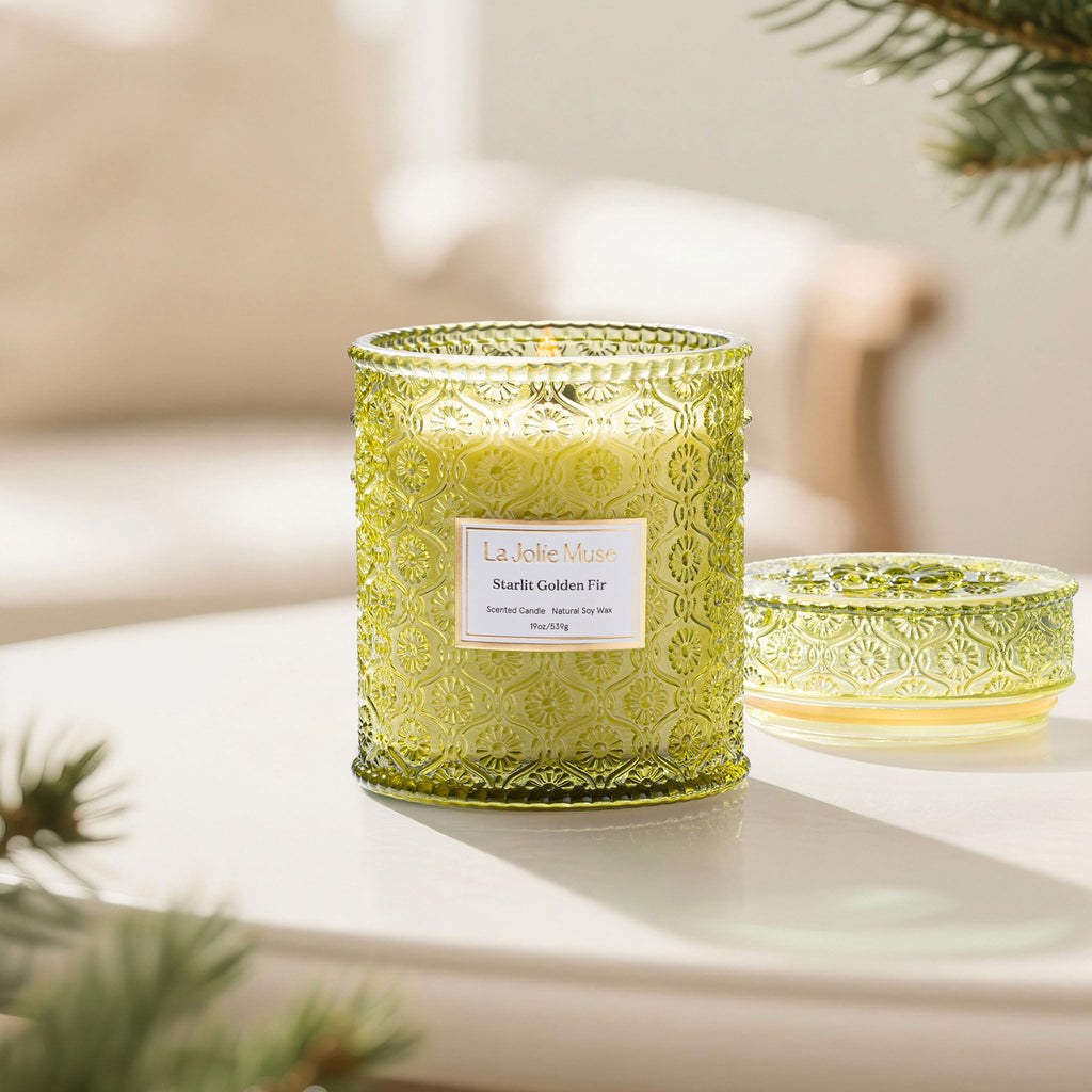 Starlit Fir Pine Scented Candles, 19 oz Natural Soy