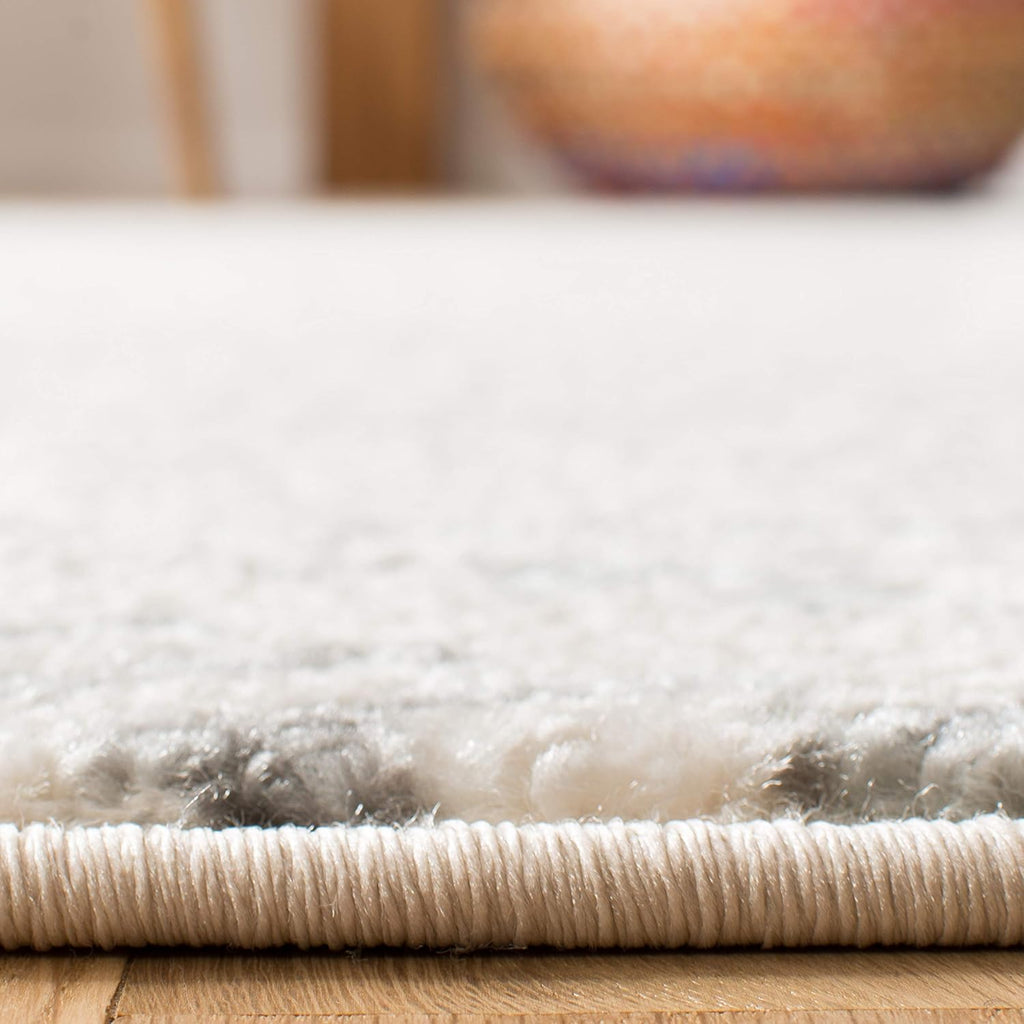 Area Rug 12x15 - Tulum - Large - Ivory & Grey, Moroccan Boho Tribal Design, Non-Shedding & Easy to Clean