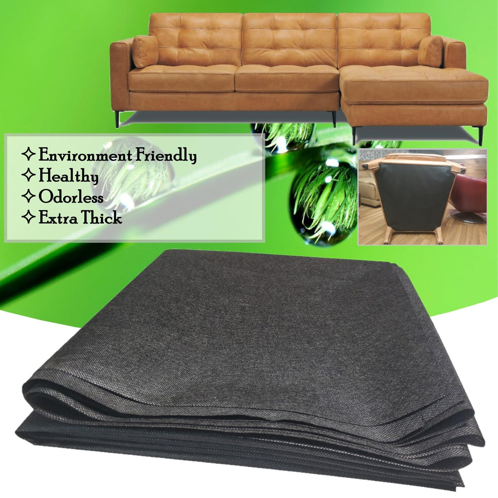 3 yds. X 63 ins. Upholstery Dust Cover Fabric Replacement, Non-Woven Black Cambric Fabric for Under Cloth of Couches