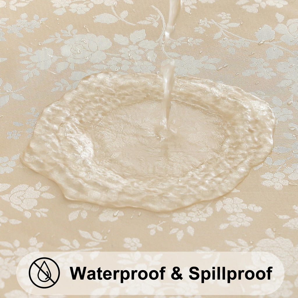 Rectangle Waterproof Heavy Duty Vinyl Tablecloths, 60 x 140 Inch