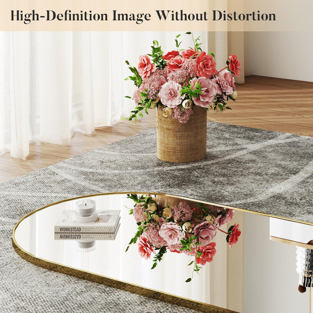 Arched Mirror Full Length Floor, 59x16 Inch Full Body Standing Mirror