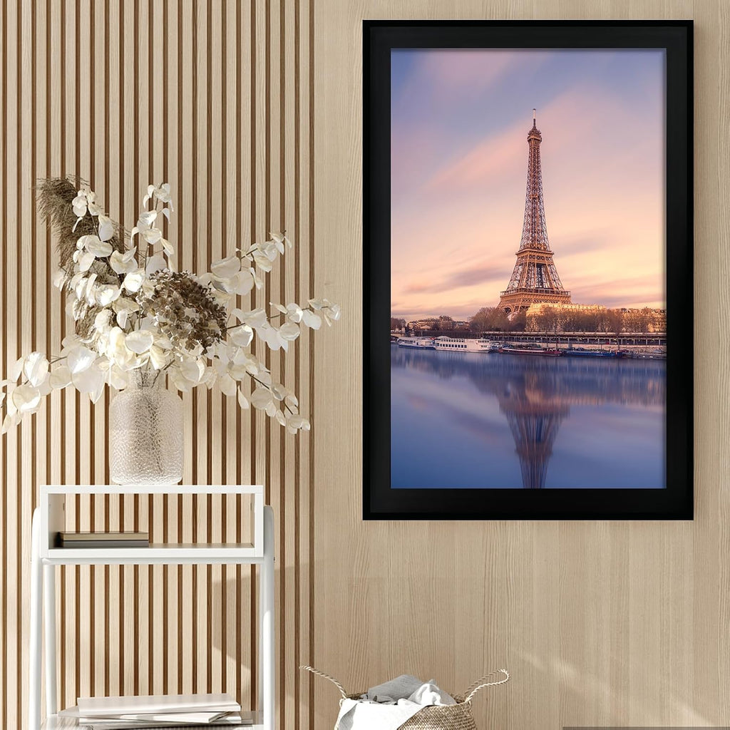 24x36 Picture Frame Black Set of 6, Display Pictures 24x36 Without Mat for Wall Mounting, Wall Gallery Poster Frames