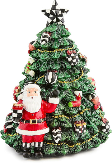 Christmas Tree Rotating Music Box, Christmas Musical Box for Holiday Decor, Courtly Christmas