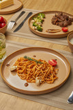 Ceramic Dinnerware Set for 4,Reactive Glaze Plates and Bowls Sets,Microwave Safe,Chip-Resistant Dish Set,Perfect for
