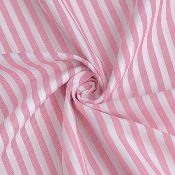 100% Polyester Fabric by The Yard Stripes Print, Lightweight Quilting & Sewing Fabric for Dressmaking, Upholstery &