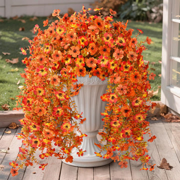 Artificial Fake Fall Flowers Plants for Outdoors Mums Home Decor