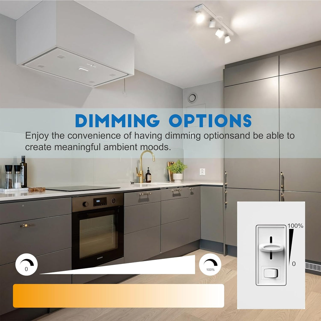GU10 Dimmable LED Bulbs, 7W Equivalent to 75W, 5000K Daylight White, 25,000 Hours Lifespan Energy Efficient Light