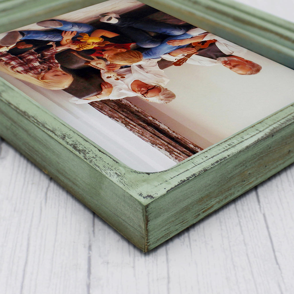 6x8 Picture Frame Made of Solid Wood High Definition Glass Rustic Vintage Designs Small Photo Frame for Tabletop