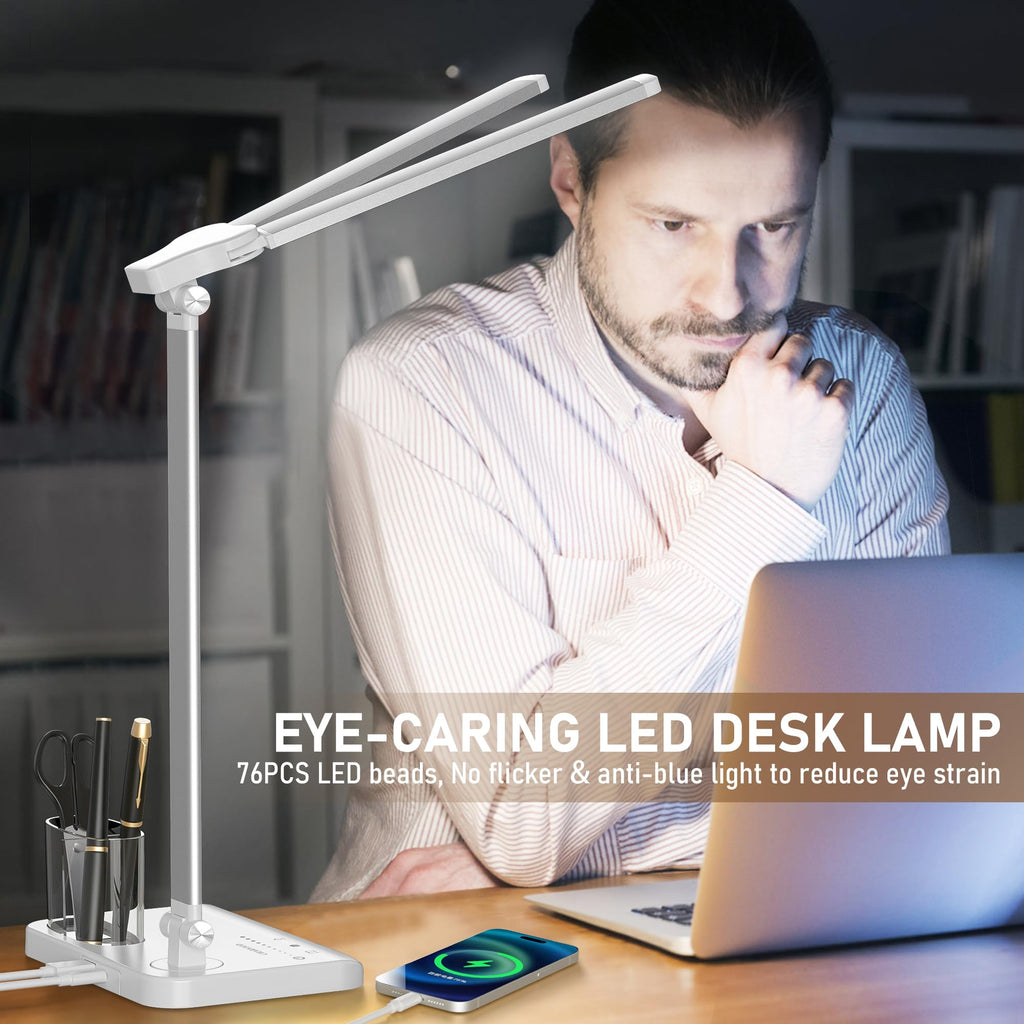 LED Desk Lamp Desk Light Table Lamp 50 Lighting Modes Timer