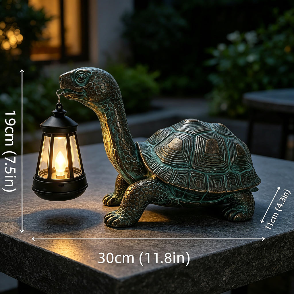 Solar Turtle Garden Statue with Hanging Solar | Casa Home Living