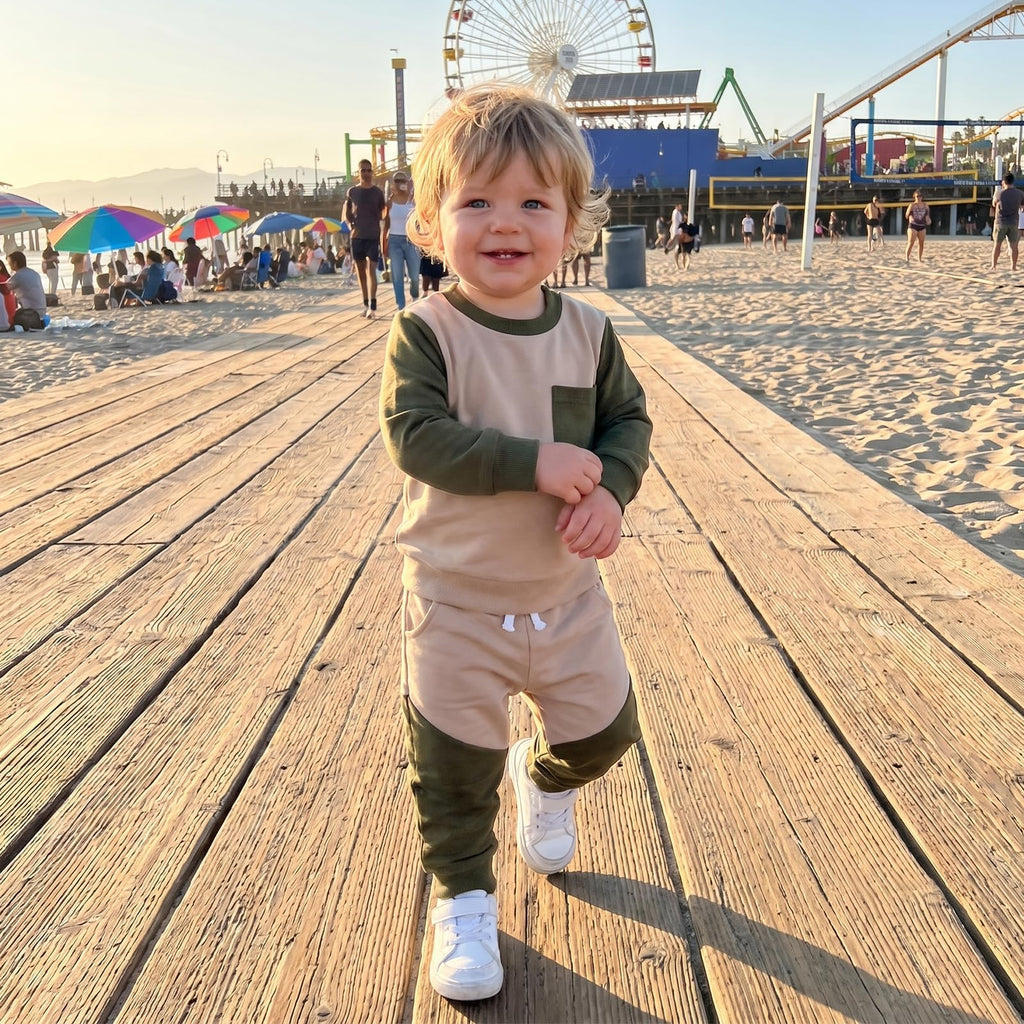 Toddler Clothes Piece Set Sweatshirts Jogger Pants Baby Boys Girls Outfit