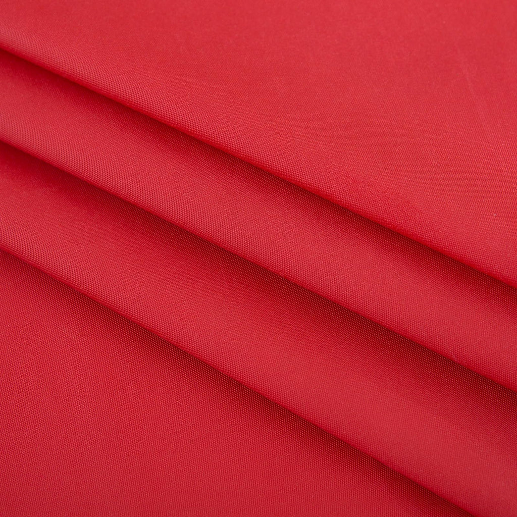 Vinyl Christmas Tablecloth with Flannel Backing, Solid Red, Waterproof, Stain-Resistant, Easy-Clean Table Cover for