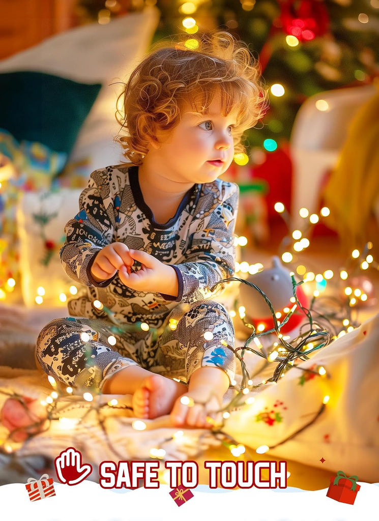 1000 LED Cluster Lights Christmas Tree Lights Outdoor Christmas Firecrackers String Light, 12 Modes Timer Remote