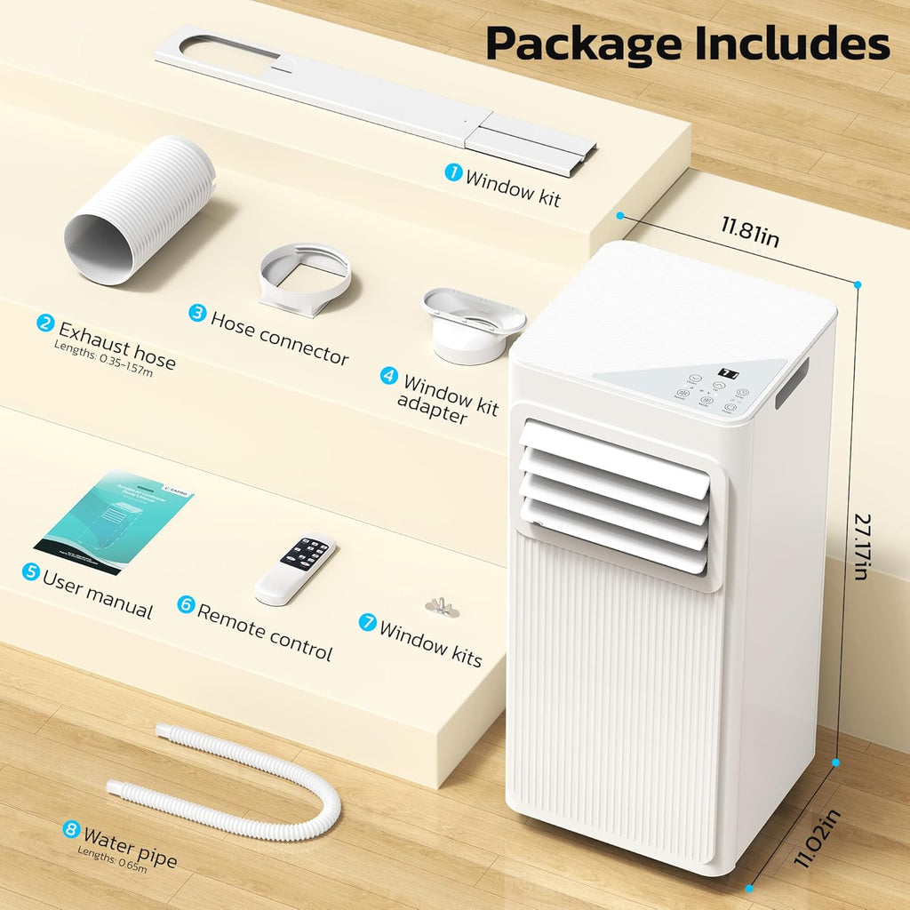 10000 BTU Portable Air Conditioners for Rooms up to 550 Sq Ft