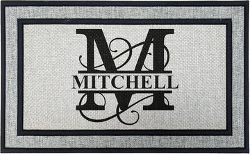 Personalized Monogram 18"x 30" Custom Doormat Door Mat for Front Door