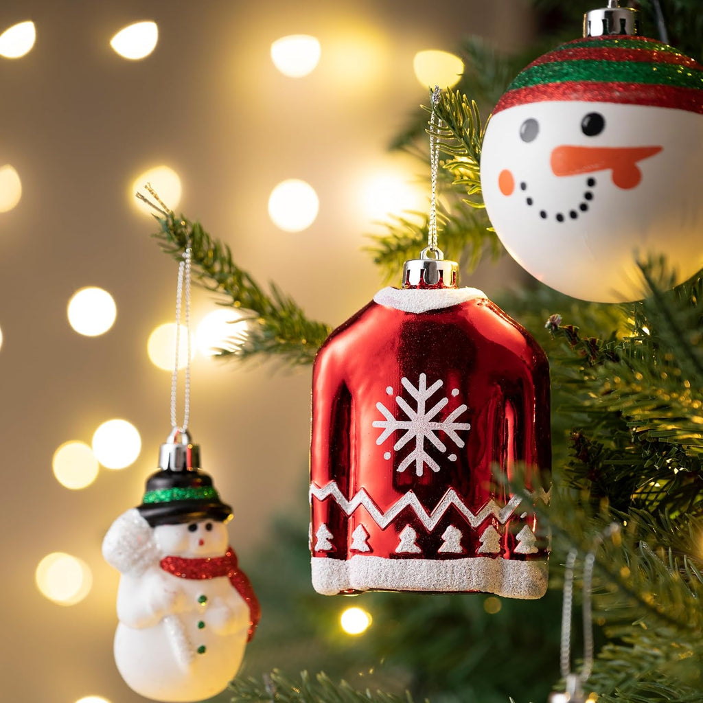 Christmas Ball Ornaments Tree Decorations Set - Set of 60
