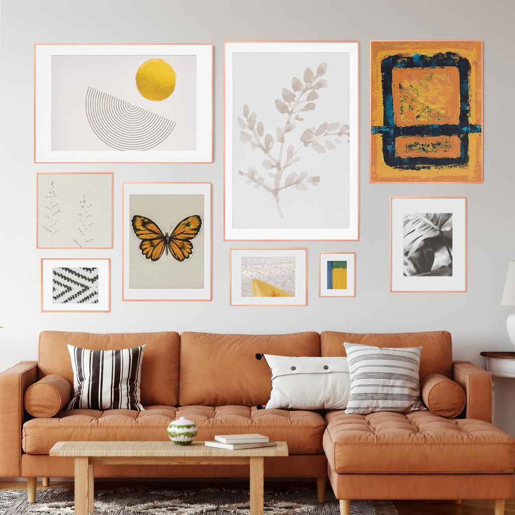 12x16 Metal Picture Frame for Wall With Mat for 9x12, 12''x16'' Aluminum Certificate Document Frames With Plexiglass