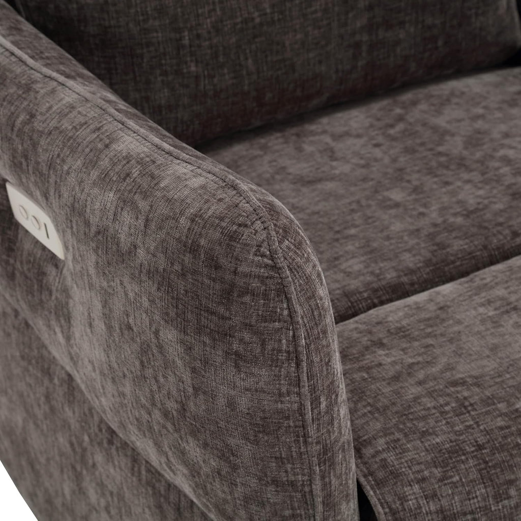 Power Recliner Chairs,270 Swivel Recliner Chair with Upholstered,Nursery Rocker Glider Recliner ,Chenille Velvet in