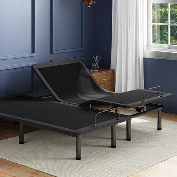 Adjustable Bed Frame Split King, Remote, Quiet Motor, Easy Assembly