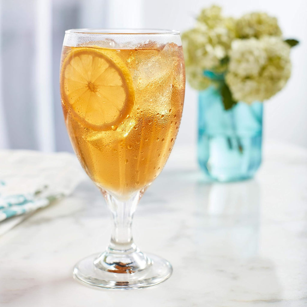 Classic Goblet Beverage Glasses, Set of 4
