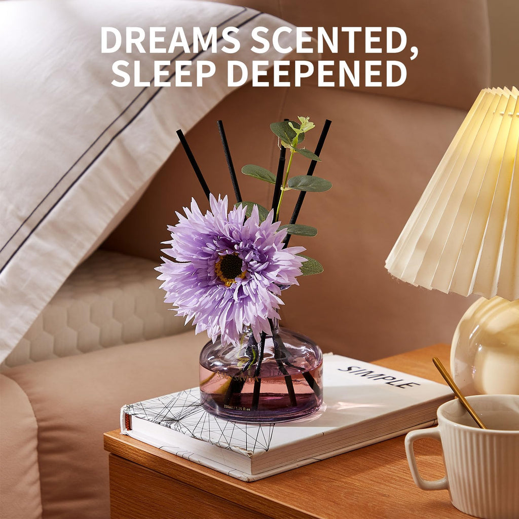 Reed Diffuser Set 7.10 oz Lavender Scented Air Freshener for 120 Days