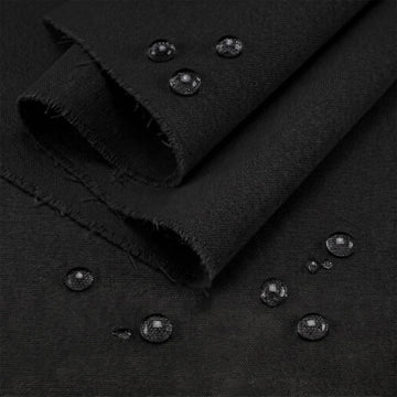 Black Water Resistant Canvas Fabric, 3 Yards, 59 Inch Wide