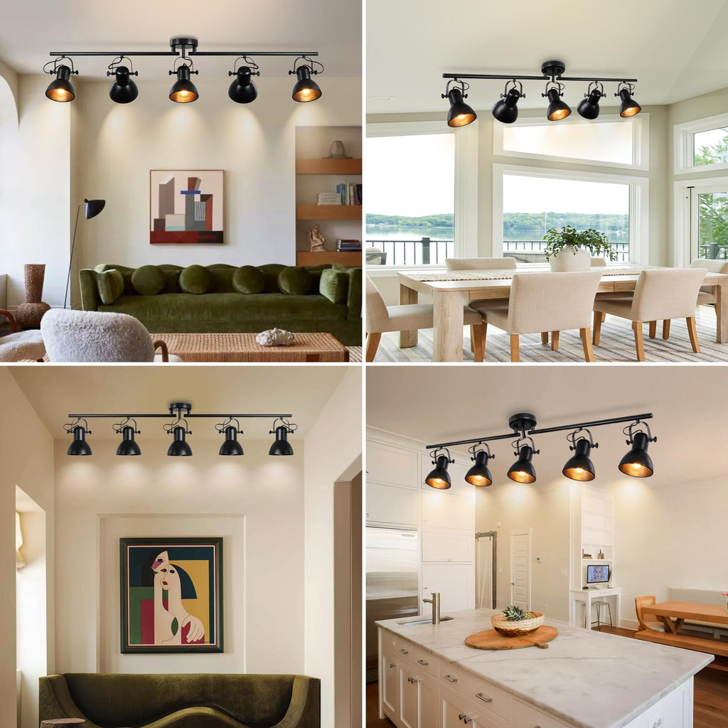 Track Lighting Fixtures Ceiling Black Track Lights 47.24"