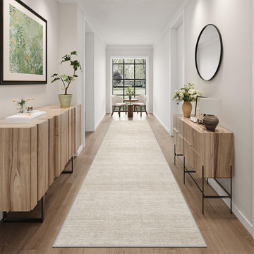 3x8 Runner Rug Non Slip, Washable Rug Runners s, Beige