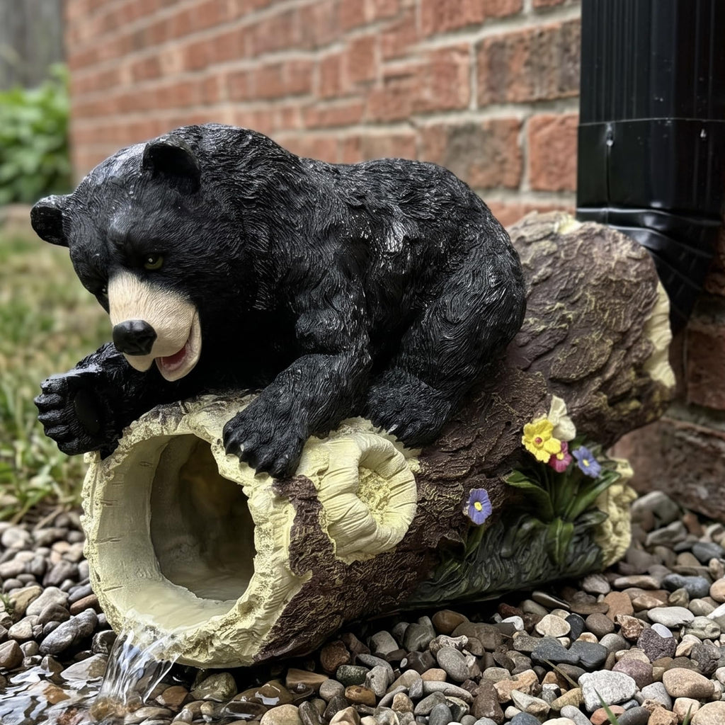 Bear Decorative Gutter Downspout Extension Statue, Animal Gutter Guardian Rain Downspout Extender, Garden Splash