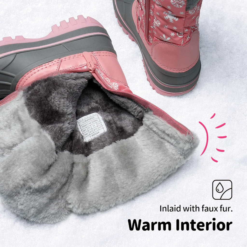 Girls Snow Waterproof Winter Boots