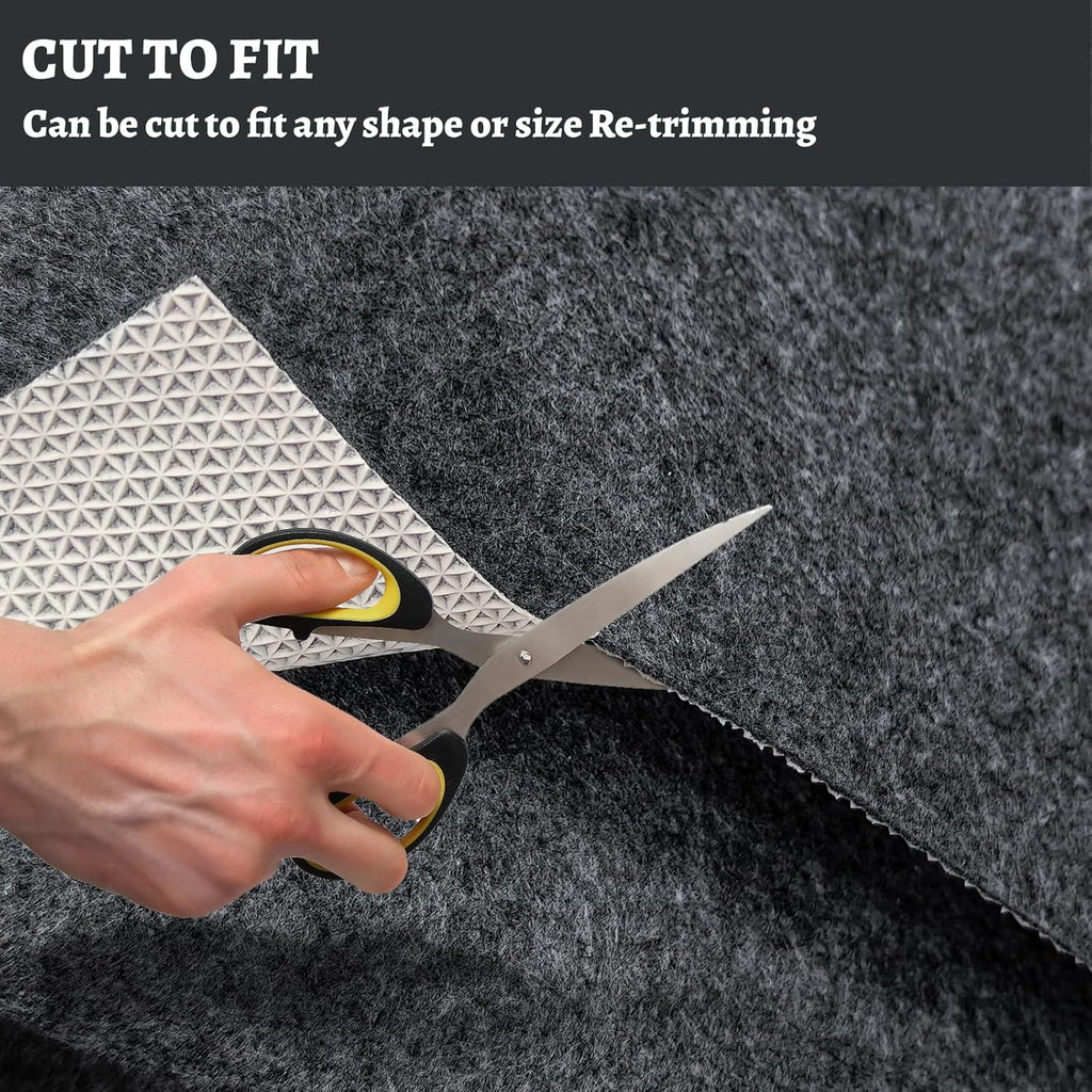 100% Waterproof Rug pad, 8x10 ft Area Rug Non-Slip Rug Pads, Carpet Pads for All Floors and finishes, Felt pad - Set of 80