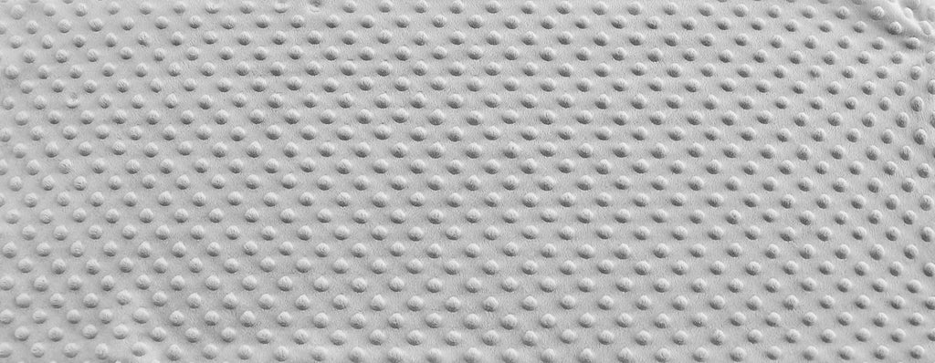 Light Gray Minky Bubble Dimple Dot Plush Fur Fabric Polyester 58-60"