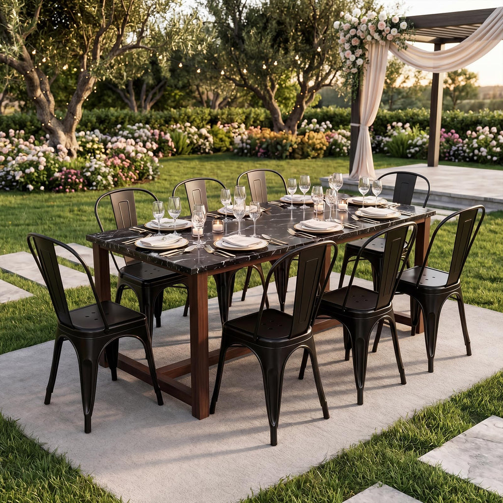 Counter Height Bar Stools Set of 8, Dining Chairs Island