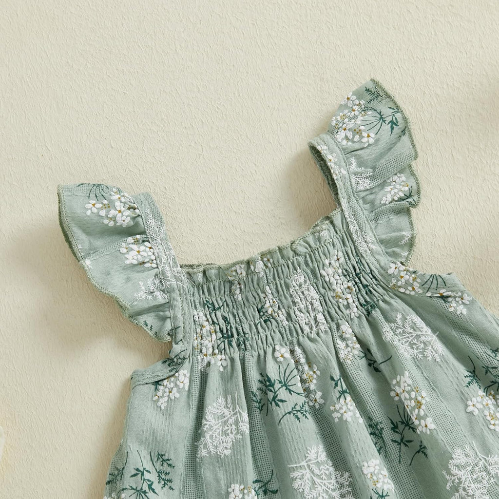Baby Girl Summer Clothes Ruffle Tops Dress Shorts Cute Outfits