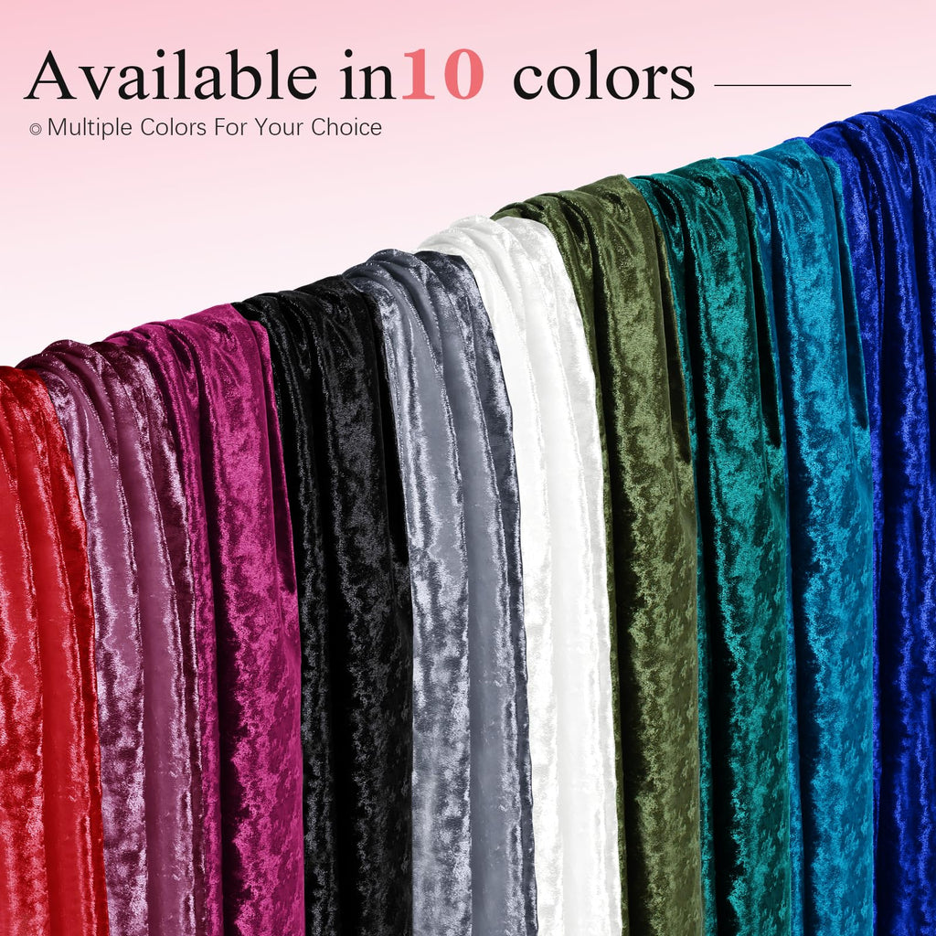 2 Yard 63" Wide Red Stretch Crushed Velvet Fabric