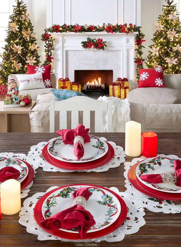 16 Piece Christmas Dinnerware Set