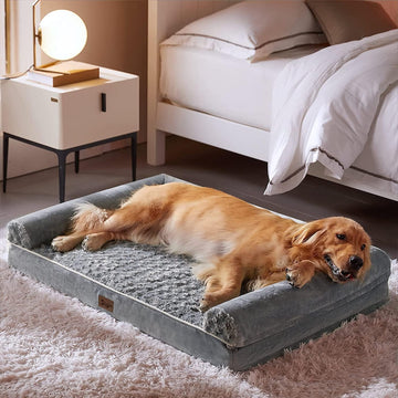 Orthopedic Dog Bed Extra Large Big Comfy Pet Couch Sofa Bed with Removable Washable Cover & Nonskid Bottom for Medium